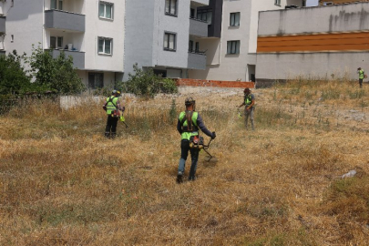 Çayırova’da yabani otlar temizleniyor