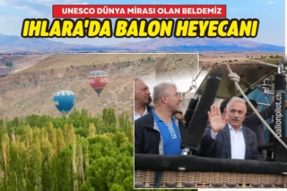 Ihlara Vadisi'nde gökyüzüne renkli balonlar yükseliyor